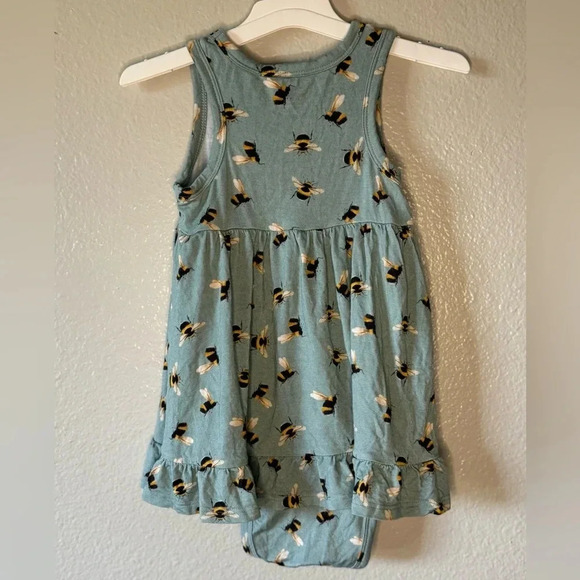 Posh Peanut Spring Bee Twirl Bodysuit Dress - Picture 4 of 7
